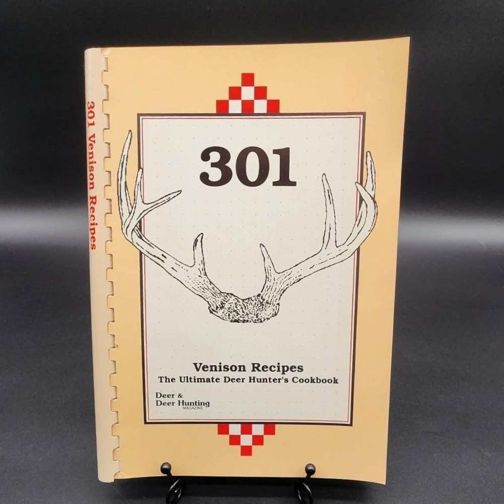 301 Venison Recipes Comb Bound Cookbook New Old Stock‎ Deer Hunter Krause 1992